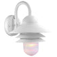 HomeRoots Three Tier Lamp Shade Outdoor Wall Light in White Finish