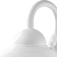 HomeRoots Three Tier Lamp Shade Outdoor Wall Light in White Finish