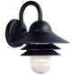 HomeRoots Three Tier Outdoor Wall Light in Matte Black Finish