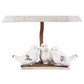 HomeRoots Three feathered Friends Atop A Stack of Books Accent Lamp