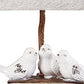 HomeRoots Three feathered Friends Atop A Stack of Books Accent Lamp