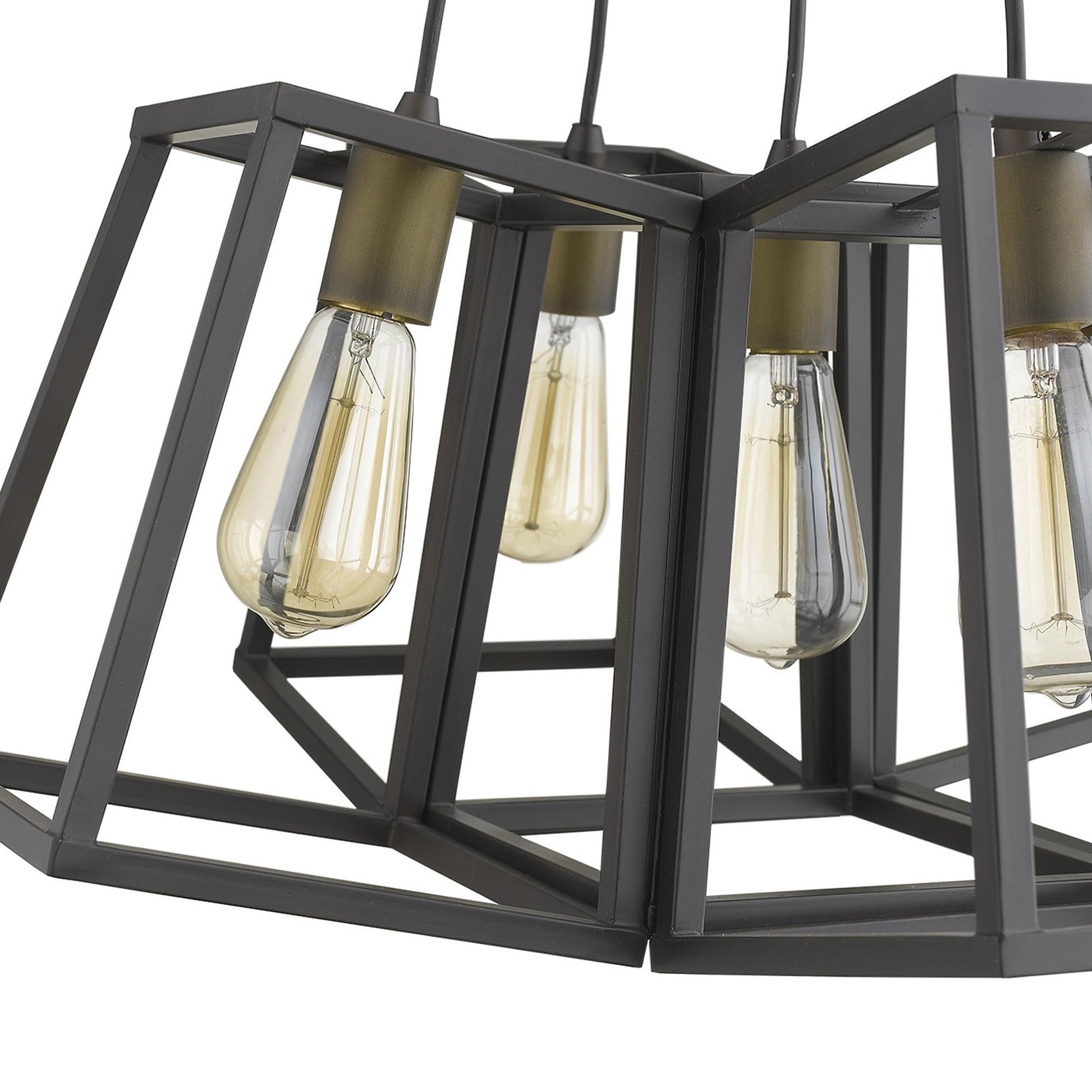 HomeRoots Tiberton 5-Light Chandelier in Oil Rubbed Bronze Finish