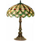 HomeRoots Tiffany-Style Ribbon Table Lamp In Bronze Finish