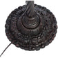 HomeRoots Tiffany-Style Rose Torchiere In Bronze Finish