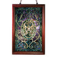 HomeRoots Tiffany-style Purple Wooden Frame Window Panel
