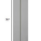 HomeRoots Torchiere With Bright Illumination and Tailored Satin Steel Metal Finish