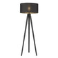 HomeRoots Tourer 1-Light Floor Lamp in Matte Black Finish