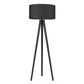 HomeRoots Tourer 1-Light Floor Lamp in Matte Black Finish