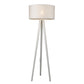 HomeRoots Tourer 1-Light Floor Lamp in White Finish