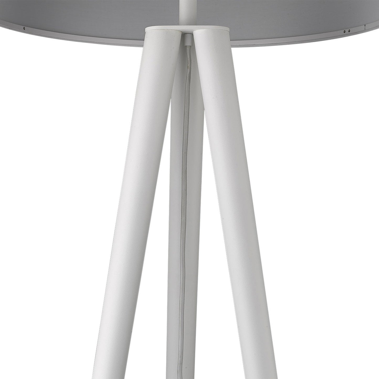 HomeRoots Tourer 1-Light Floor Lamp in White Finish