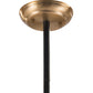 HomeRoots Town Ceiling Lamp With Black and White Finish