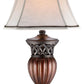 HomeRoots Traditional Roman Style Table Lamp With Bronze Finish