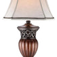 HomeRoots Traditional Roman Style Table Lamp With Bronze Finish