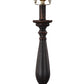 HomeRoots Traditional Table Lamp Base Only in Distressed Black Finish