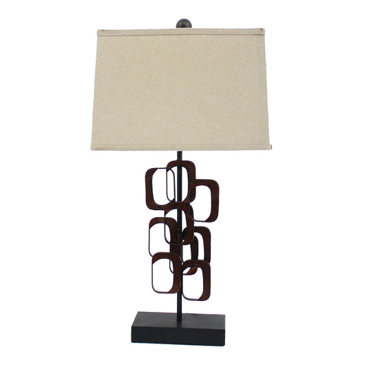 HomeRoots Traditional Table Lamp In Bronze Finish