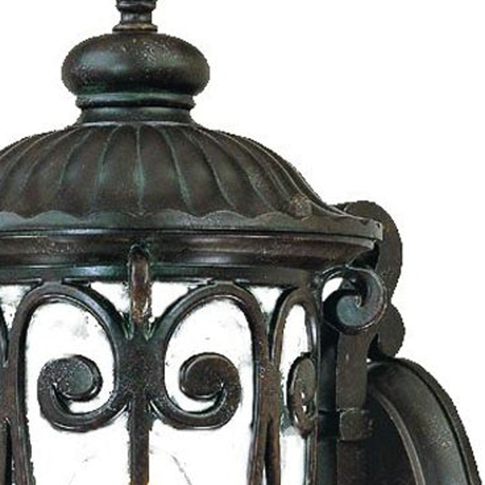 HomeRoots Traditional Wall Sconce in Dark Brown Finish