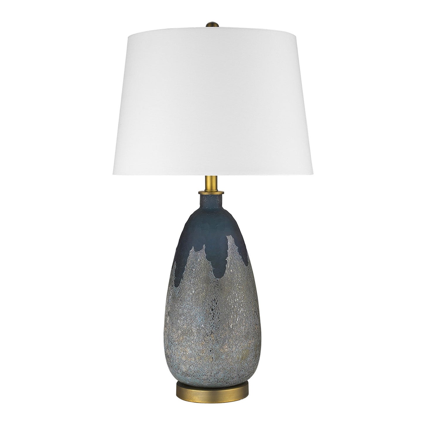 HomeRoots Trend Home 1-Light Table Lamp With Brass Finish