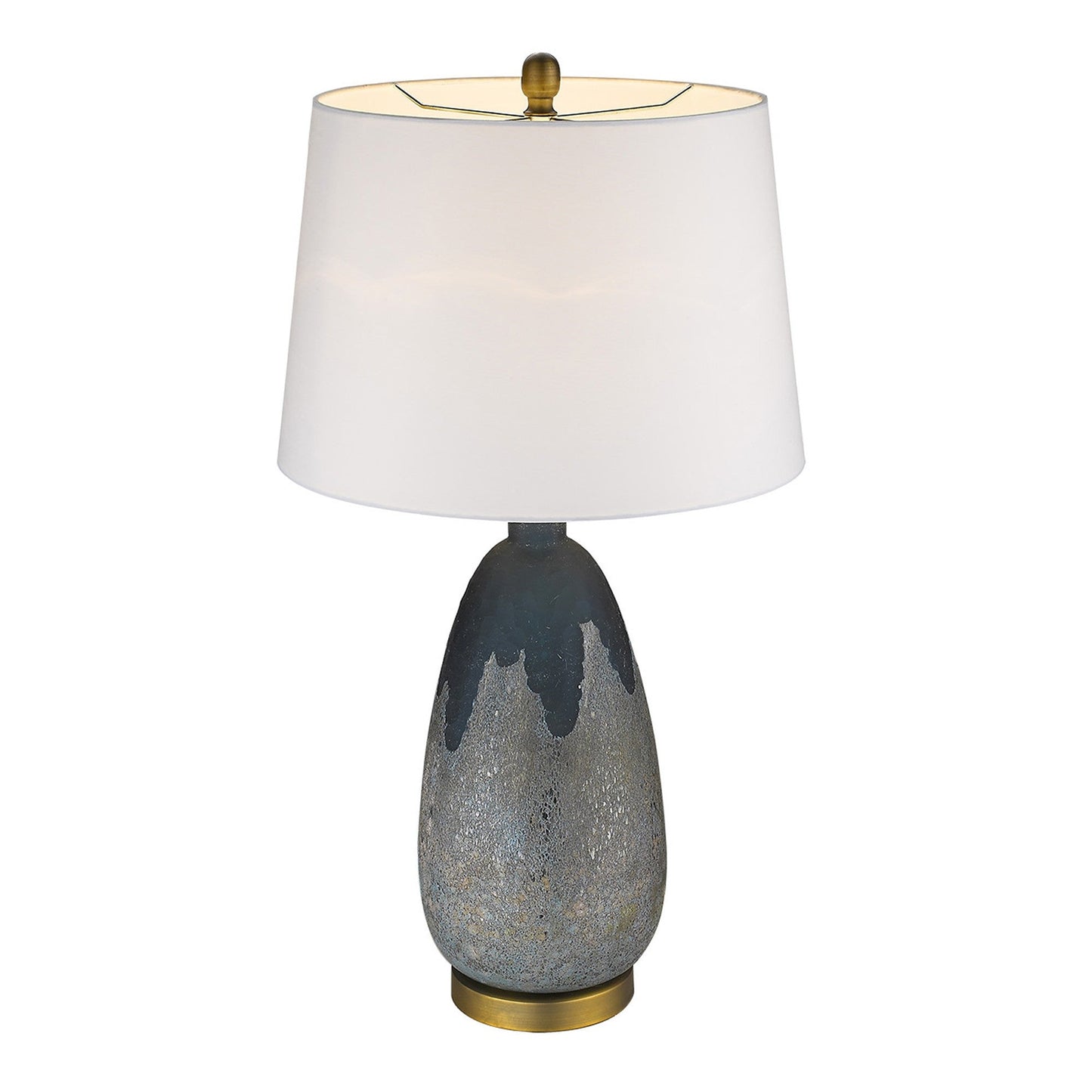 HomeRoots Trend Home 1-Light Table Lamp With Brass Finish