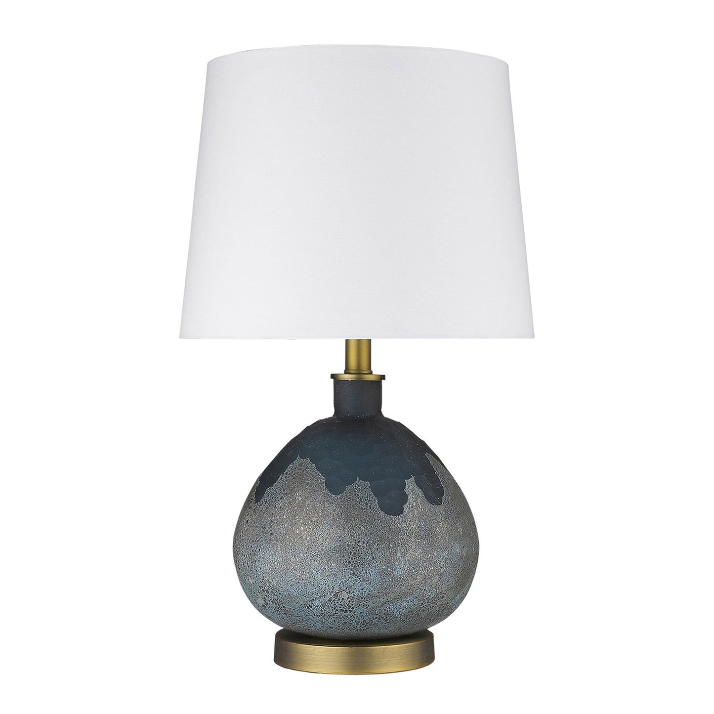 HomeRoots Trend Home 1-Light Table Lamp With Brass Finish