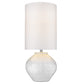 HomeRoots Trend Home 1-Light Table Lamp in Polished Nickel Finish