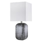 HomeRoots Trend Home 1-Light Table Lamp in Polished Nickel Finish