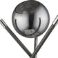 HomeRoots Trend Home 1-Light Table Lamp in Polished Nickel Finish