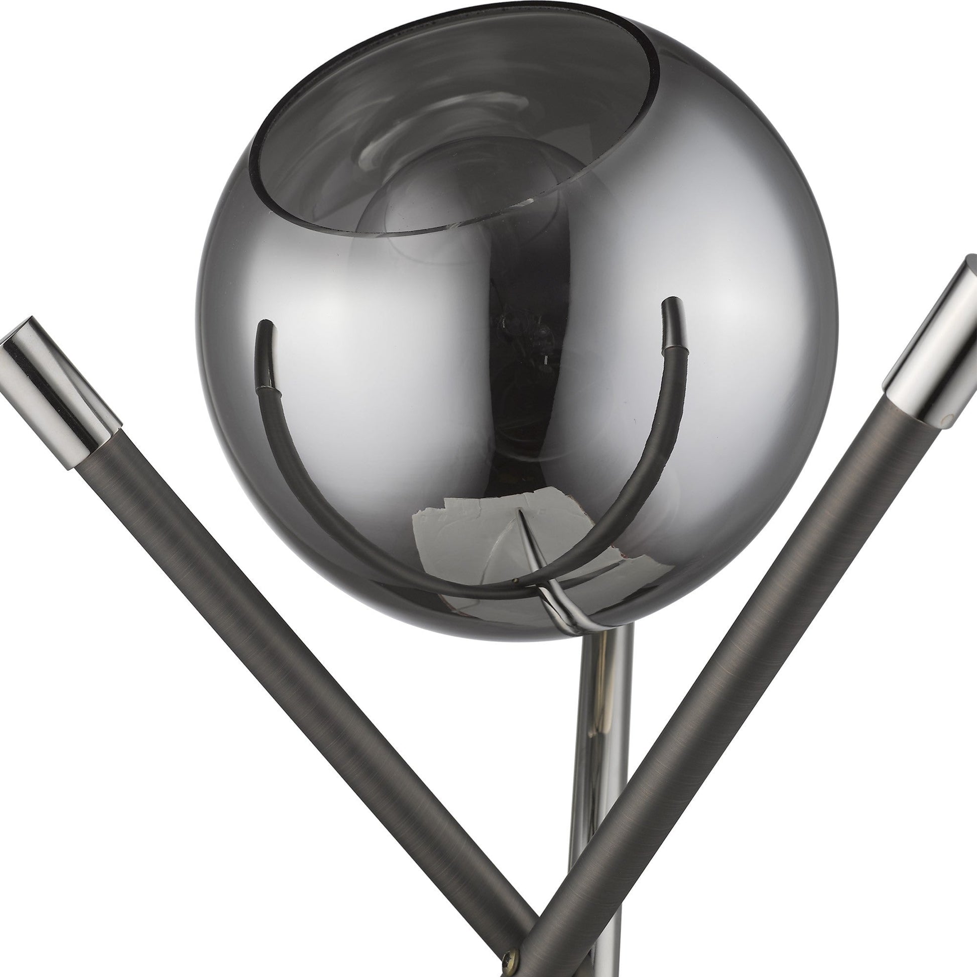 HomeRoots Trend Home 1-Light Table Lamp in Polished Nickel Finish
