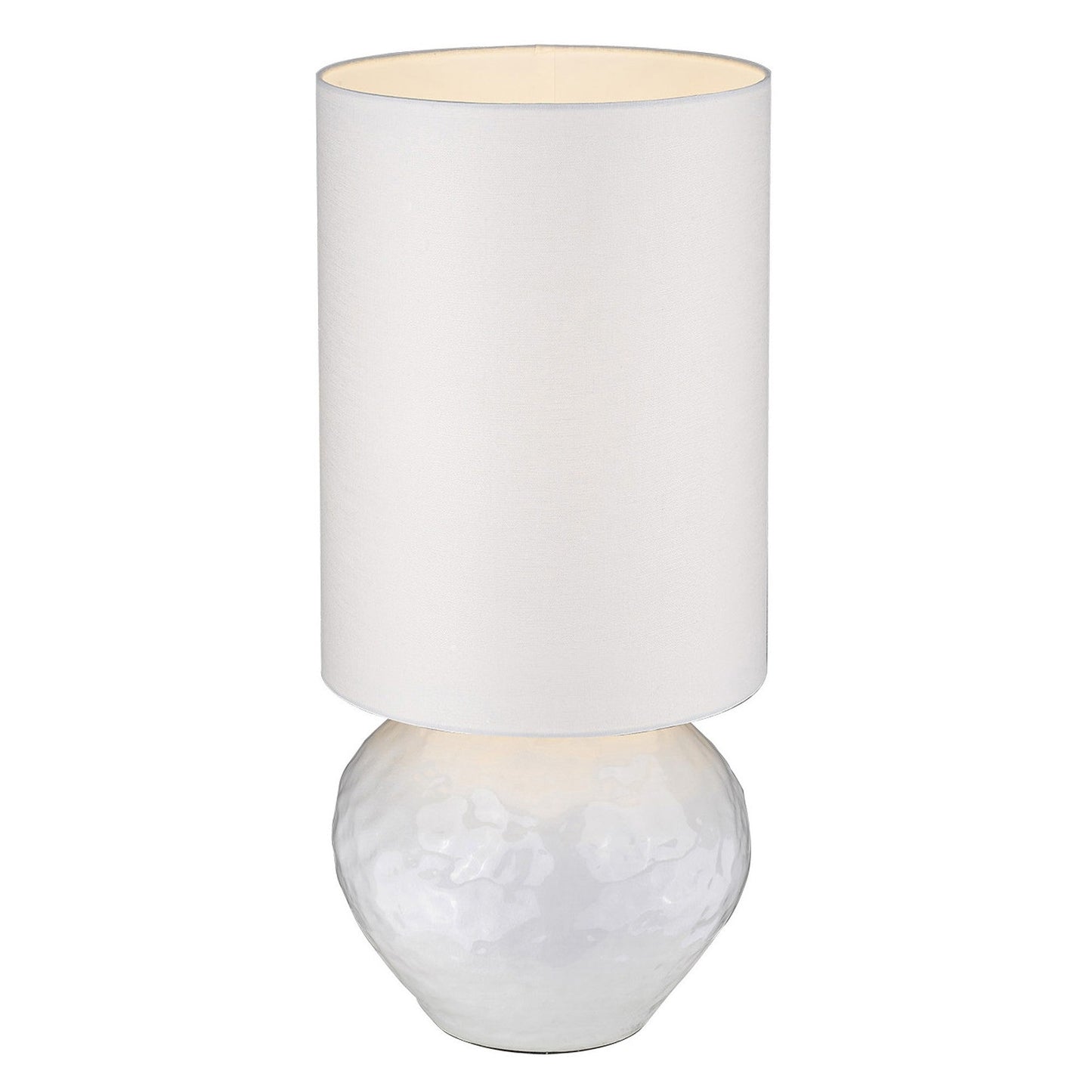 HomeRoots Trend Home 1-Light Table Lamp in Polished Nickel Finish