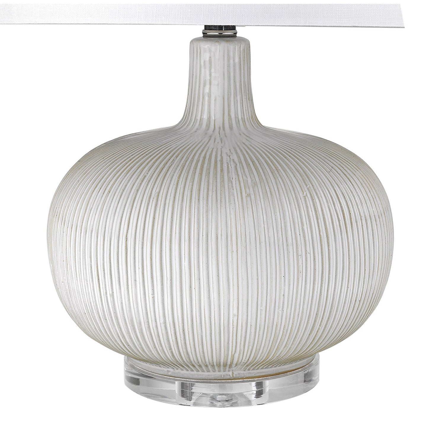 HomeRoots Trend Home 1-Light Table Lamp in Polished Nickel Finish