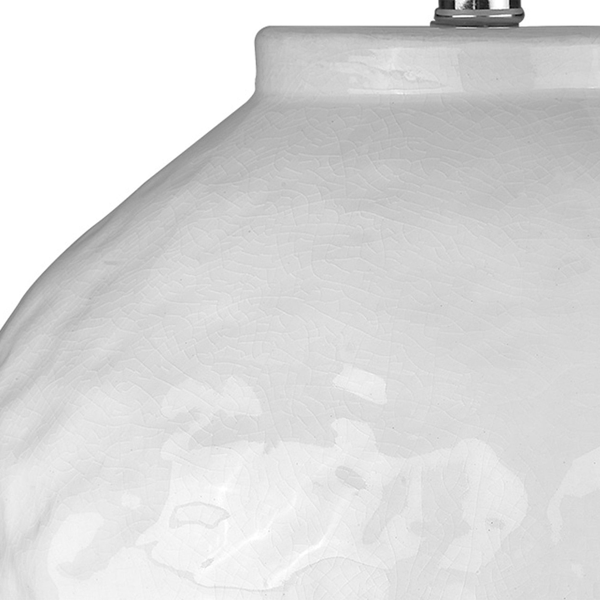 HomeRoots Trend Home 1-Light Table Lamp in Polished Nickel Finish