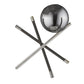 HomeRoots Trend Home 1-Light Table Lamp in Polished Nickel Finish