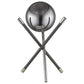 HomeRoots Trend Home 1-Light Table Lamp in Polished Nickel Finish