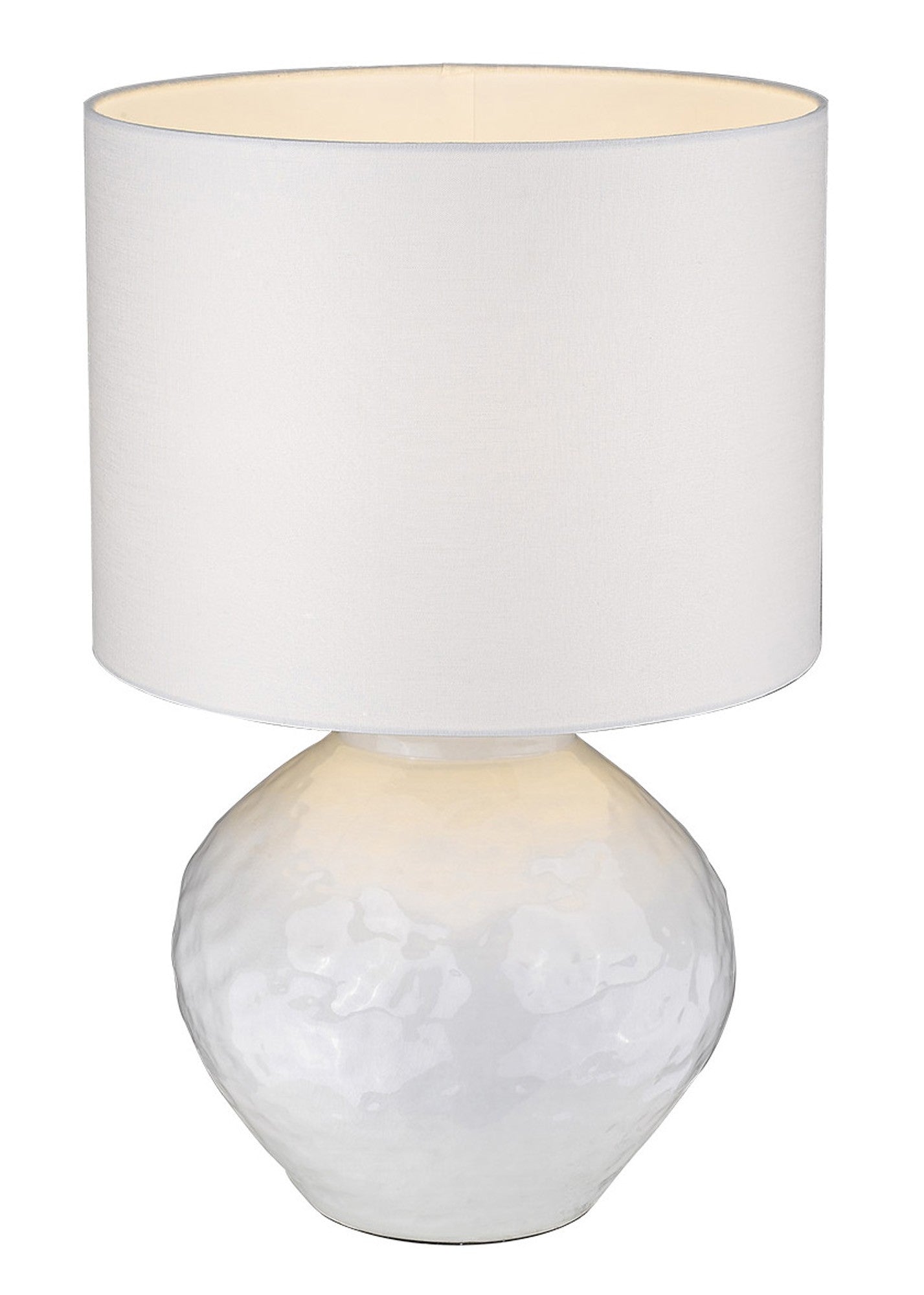 HomeRoots Trend Home 1-Light Table Lamp in Polished Nickel Finish