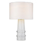 HomeRoots Trend Home 1-Light Table Lamp in White Finish