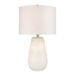HomeRoots Trend Home 1-Light Table Lamp in White Finish
