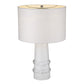 HomeRoots Trend Home 1-Light Table Lamp in White Finish