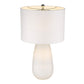 HomeRoots Trend Home 1-Light Table Lamp in White Finish