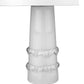 HomeRoots Trend Home 1-Light Table Lamp in White Finish
