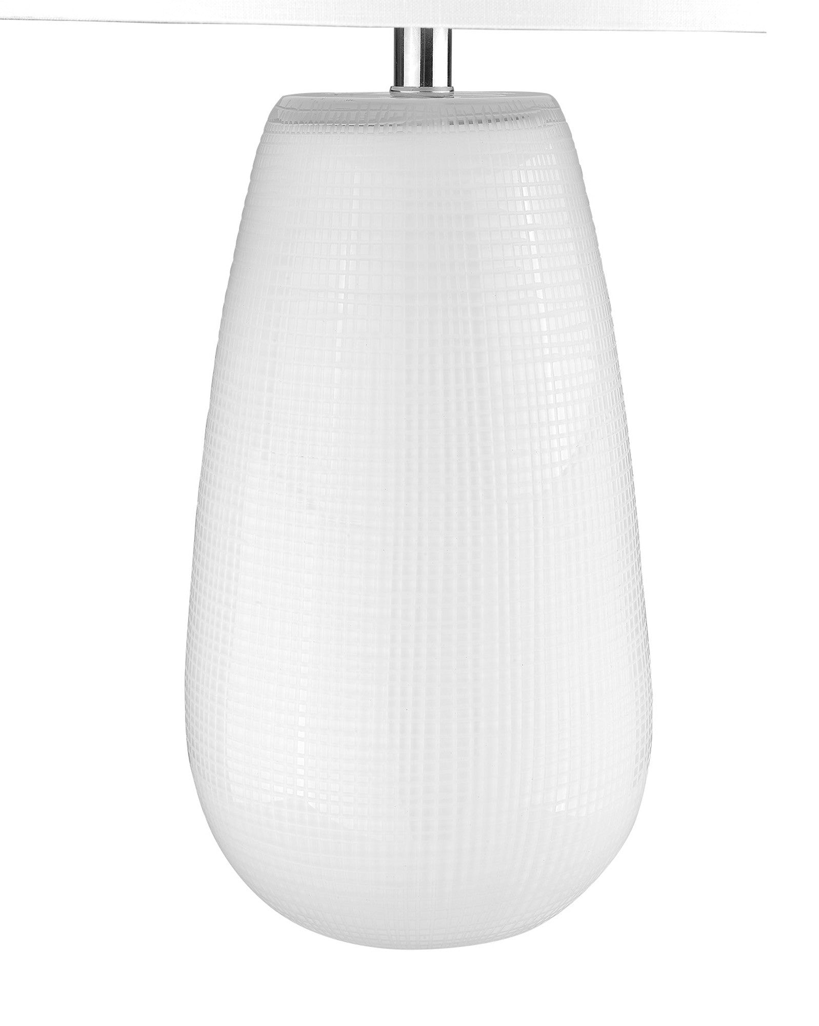 HomeRoots Trend Home 1-Light Table Lamp in White Finish