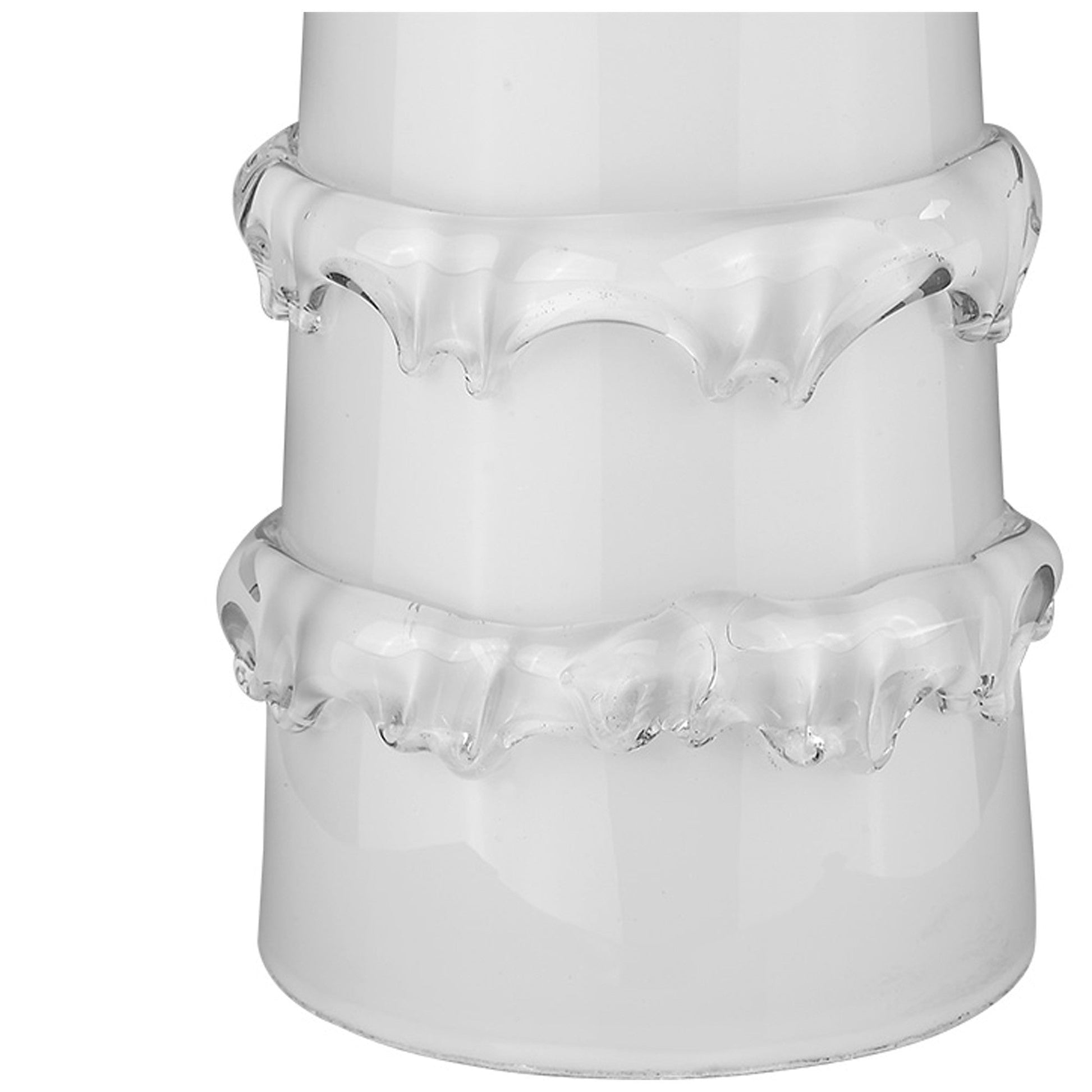 HomeRoots Trend Home 1-Light Table Lamp in White Finish