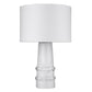 HomeRoots Trend Home 1-Light Table Lamp in White Finish