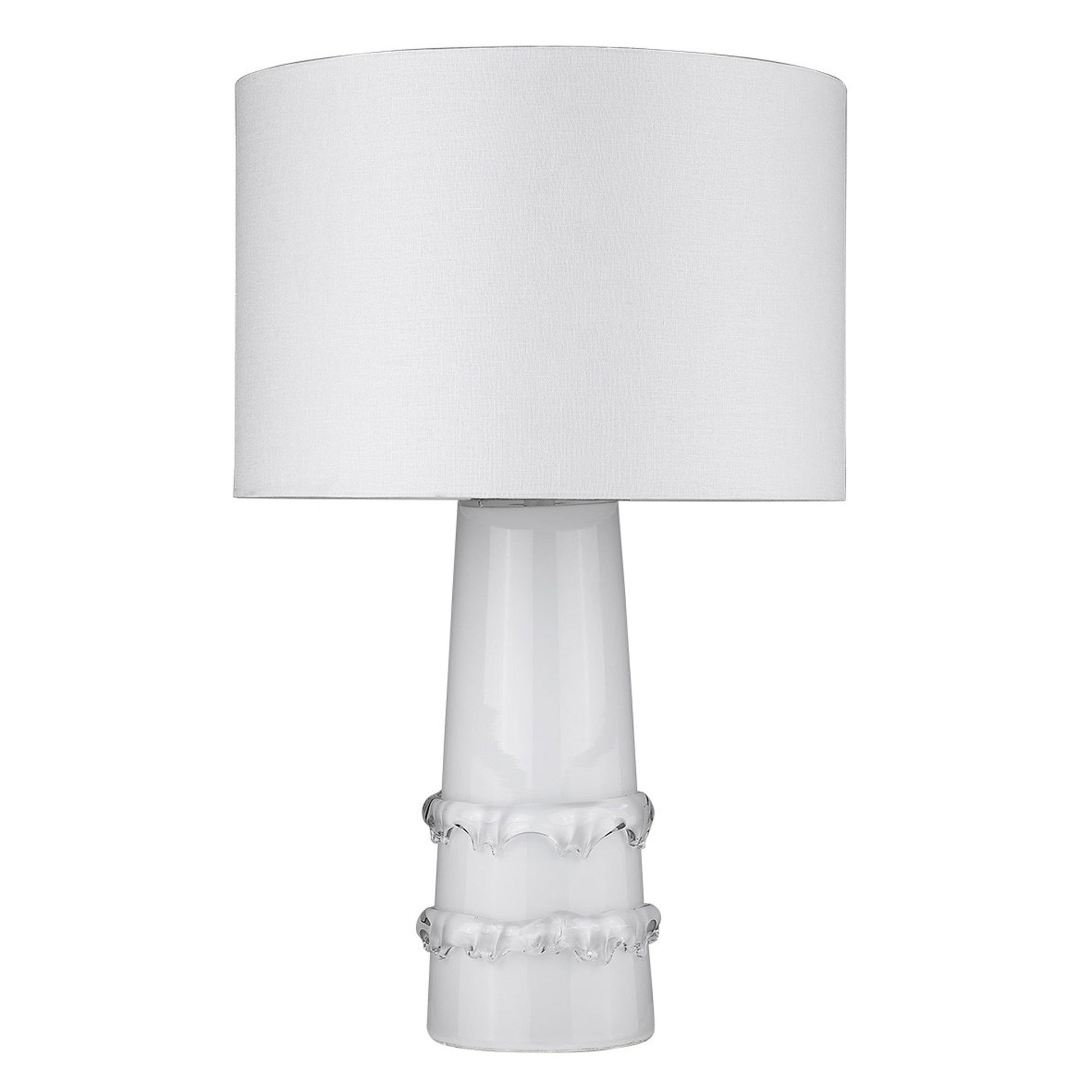 HomeRoots Trend Home 1-Light Table Lamp in White Finish
