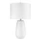 HomeRoots Trend Home 1-Light Table Lamp in White Finish