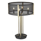 HomeRoots Trend Home 4-Light Table Lamp in Matte Black Finish
