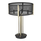 HomeRoots Trend Home 4-Light Table Lamp in Matte Black Finish