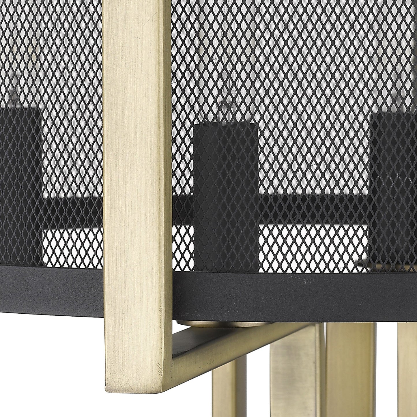 HomeRoots Trend Home 4-Light Table Lamp in Matte Black Finish