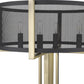 HomeRoots Trend Home 4-Light Table Lamp in Matte Black Finish