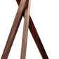 HomeRoots Tripod Leg Table Lamp With Walnut Wood Finish