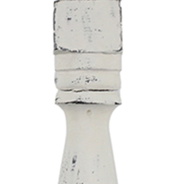 HomeRoots Tropical Beauty Of The Sea Table Lamp With Rustic White Finish