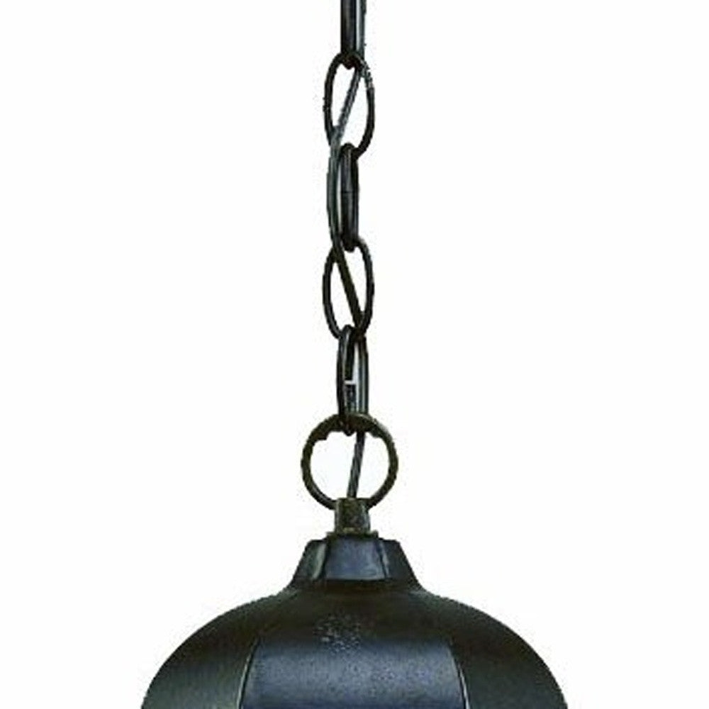 HomeRoots Two Light Carousel Lantern Hanging Light in Brown Finish